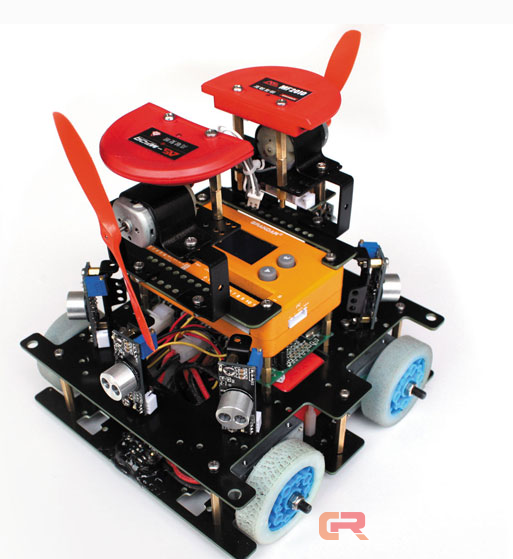 爬楼机器人研究专家偶遇灭火机器人