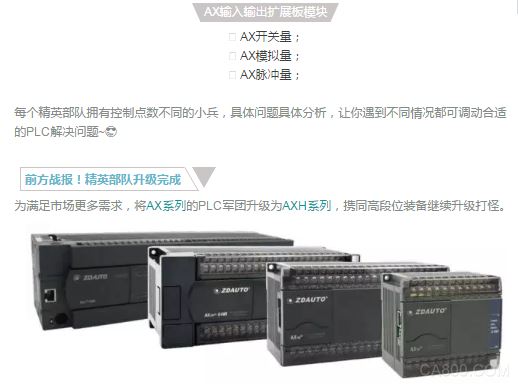 AXH系列,逻辑和运算控制,过程控制,I/O模块,无须扩展