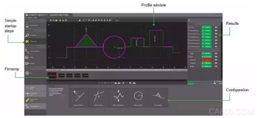 In-Sight激光轮廓仪,验证零件尺寸