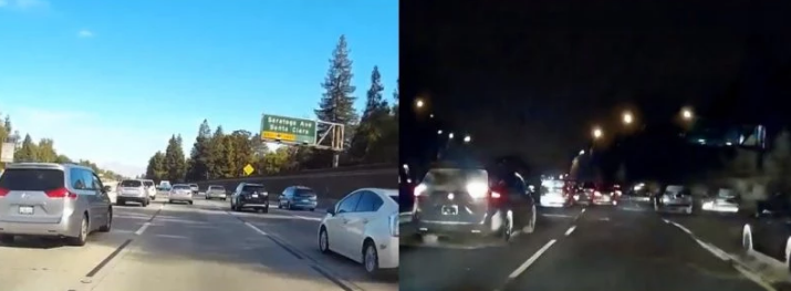 为了让自动驾驶汽车在白天也能懂得夜的黑,英伟达用AI造了一段假视频