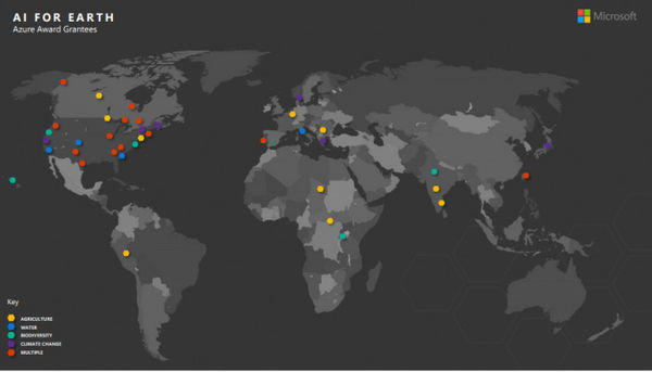 微软：宣布投资5000万美元用于地球人工智能项目
