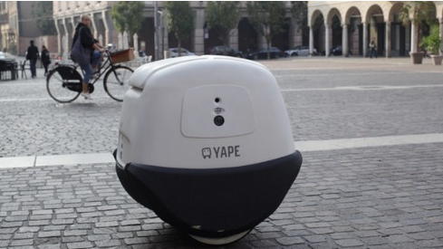 意大利自主送货机器人YAPE已完成第一阶段道路测试
