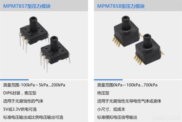 MEMS压力模块,集成压力敏感元件,标准电压信号