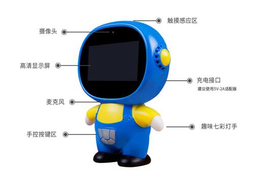 墨馨小墨机器人亮相2018全球人工智能产品应用博览会